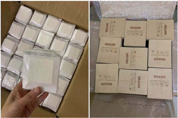 Aluminum Foil 3 Side Seal 0.15mm Japan Drip Coffee Bag Packaging