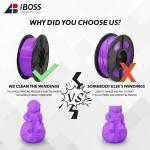3D Printer Purple PLA+ Filament Strong Toughness for Prints 21*21*7cm Packing