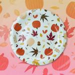 Polychrome Bamboo Birthday Elegant Eco Friendly Disposable Dinner Plates