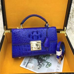 Quality Genuine Alligator Skin Key Lock Closure Lady Small Handbag Authentic Crocodile Leather Women Flap Purse Shoulder Bag wholesale