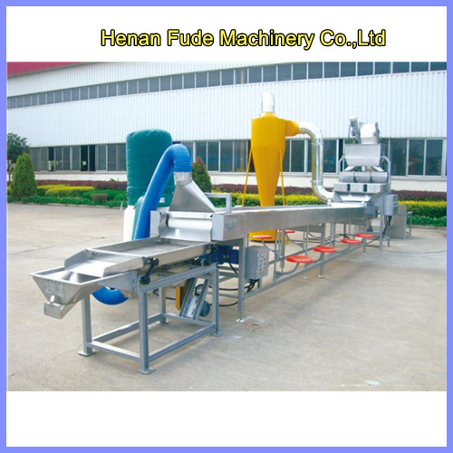 blanched peanut production line，peanut red skin peeling machine