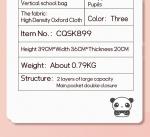 Pink Blue School Kids Backpack Zipper Pouch Waterproof Childrens Schoolbag