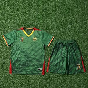 Quality Cameroon 2025-2026 Home Children Football Jersey Custom Team Uniforms wholesale