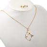 Buy cheap Women Gift Gold Plated Shell Jewelry Set / Classic Stainless Steel Jewelry from wholesalers