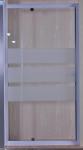 Serigraphy Glass Pivot Hinge Shower Door 900 X 1850 mm CE SGS Certification