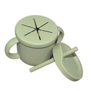 Quality 100% Silicone Sippy Cup Eco Friendly BPA Free Baby Snack Cup Customized Sizes wholesale