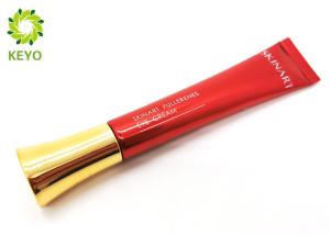 Quality 20g Plastic Material Cosmetic Cream Tube With Golden Color Screw Cap wholesale