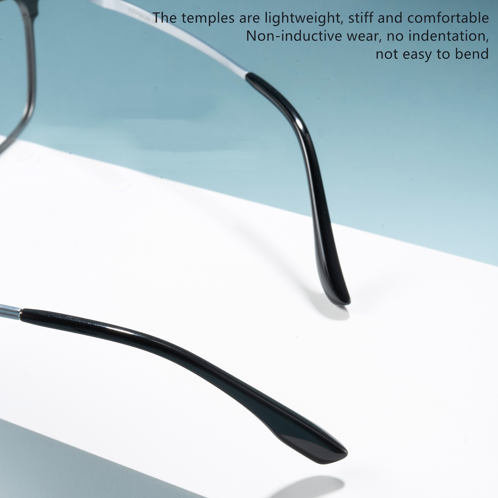 Magnetic Pure Titanium Aluminum Glasses Fashion Portable Glasses