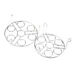 Kitchen Stainless Steel Egg Steamer Rack For Cooker Pot 304 Grade Eco - Friendly