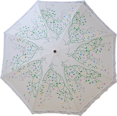 Super Lightweight 2 Folding Reverse Umbrella Satin Frame Fiberglass Ribs Manual Open 19 Inches 8 Panels