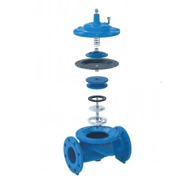 Water Power Cast Iron Control Valves Corrosion Resistant For Industrial Flow