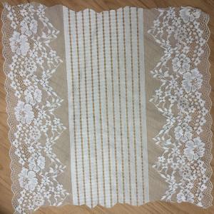 Quality 36cm wide 2017 New Fashion Lace Border/ underwear cotton lace edge in Ivory and Black Color wholesale
