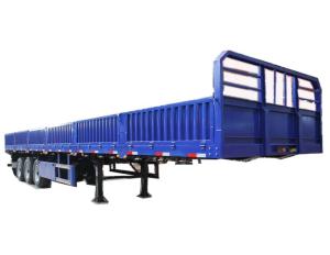 Quality High Fence Side Wall Semi-Trailer for 2 Axles Drawbar and Full Bulk Cargo Transport wholesale