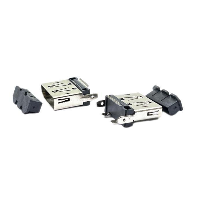 SMT Displayport DP Socket Connector Soldering Micro USB Female Connector 180 Degree 3.0mm Feet