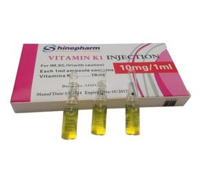 Quality Vitamin K1 Injection 10mg/1ml, GMP Western Finshed Medicine wholesale