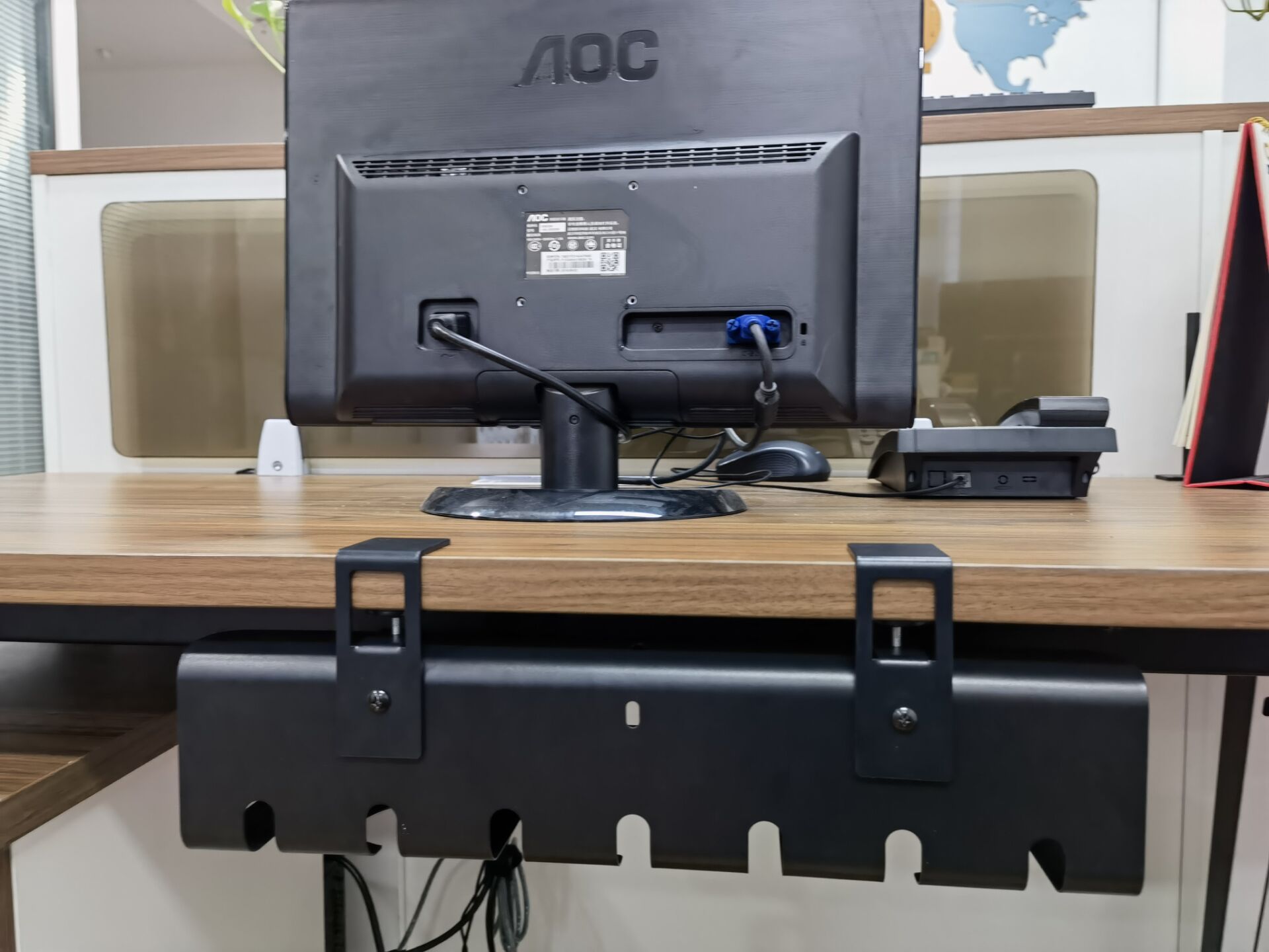 Maximize Productivity Single Tier Bolt Inserting Cable Duct for Under Table Cables
