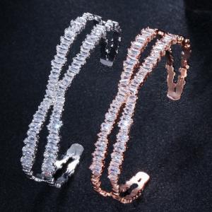 Quality Various Shaped Bracelet Geometric Bezel Cubic Zirconia AAAA CZ Tennis Bracelet Classic Fashion Women Bangle Jewelry wholesale
