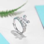 1ct Engagement Moissanite Jewelry Women Wedding Infinity Ring ODM