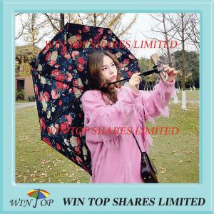 Quality Creation fashionable UV block selfie stick flower parasol wholesale