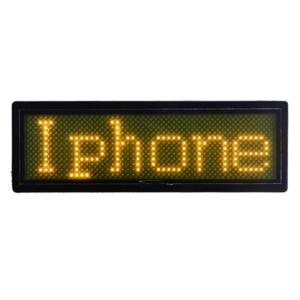 Quality Rechargeable LED Magnetic Name Sign Yellow color B1248Y wholesale