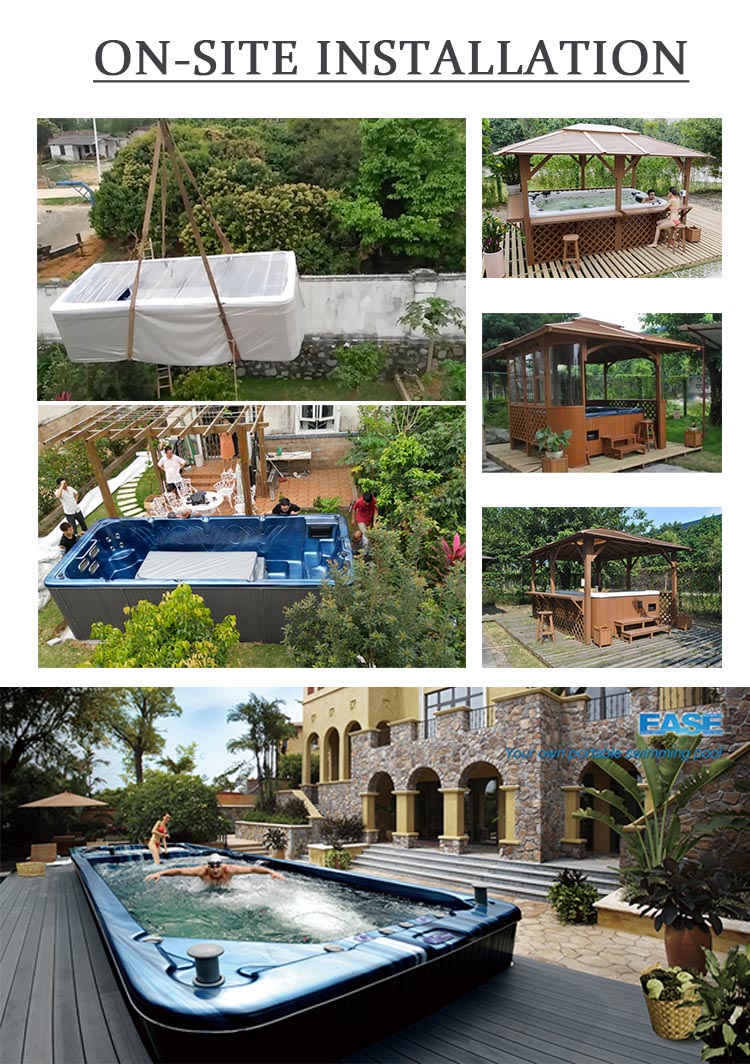 3.5m Hotel Spa Outdoor Whirlpool Swimming Spa Pool For 8 Person