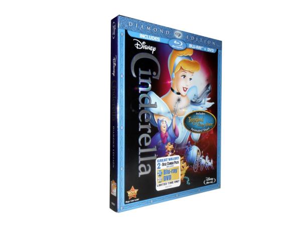 Hot sale blu-ray bluray boxset Cinderella Bluray+dvd boxset 2disc new Video