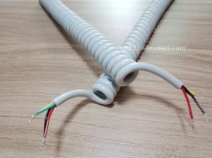 Quality UL20327 TPE-jacket Forklift Truck Curl Spiral Cable wholesale