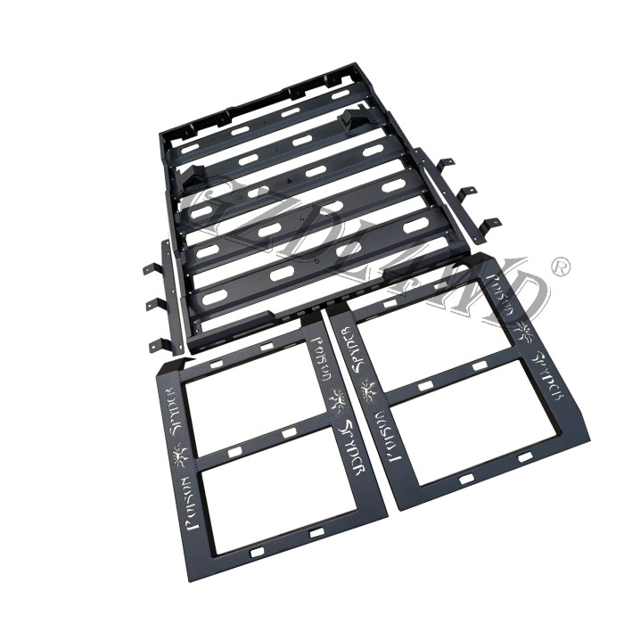 Black Steel Roof Rack For Jeep Wrangler Jl Roof / Luggage Bar Carrier Roof Rack