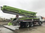Zoomlion Cement Crane Truck , Concrete Pumping Truck 38 Meter High Strength
