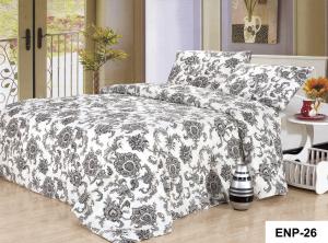Quality Pigment Printed Brushed Microfiber Duvet Cover Polyester Bedsheet Set 3pcs wholesale