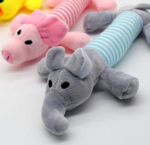 Quality High Safety Animal Plush Toys Dog Tooth Grinding Stripe Pig BB Stick wholesale