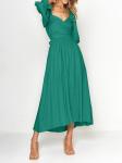 Short Sleeve V-Neck Dresses For Ladies Casual Dresses Knee-Length