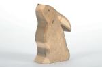 Beech Ashtree Wood Carved Bunny Rabbit Figurine OEM Logo