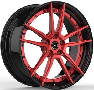 Quality Fit for BMW Z4 Staggered 19 20 inches Red+Gloss Black 2-PC Forged Aluminum Alloy Wheels wholesale