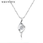 8g 28mm Angel Feather Necklace Silver Hypoallergenic Sterling Silver Necklace