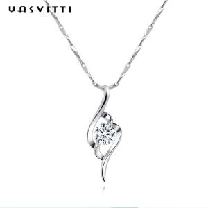 Quality 8g 28mm Angel Feather Necklace Silver Hypoallergenic Sterling Silver Necklace wholesale