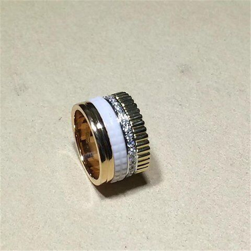 Jewelry factory in Shenzhen, China Br wide ring 18k white gold yellow gold rose gold diamond ring