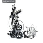 PVC Elderly Light Collapsible Wheelchair Rollator Rolling Walker Aluminum