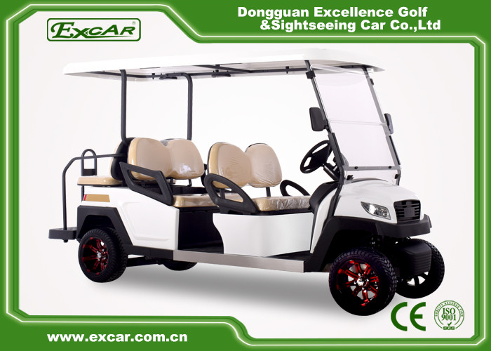 4 Wheels 6 Seater Electric Golf Car With Lithium / Lead Acid Battery