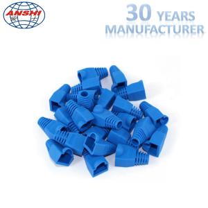 Quality Grey Blue RJ45 Keystone Jack RJ45 Plug Boot Female Diameter 5.5mm 6.0mm wholesale