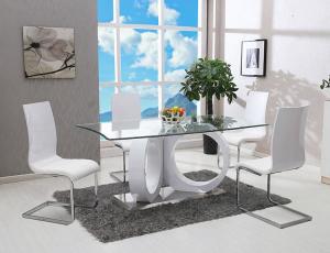 Quality Simple 0.35CBM 50kgs 76cm Solid Wood Dining Table Set wholesale