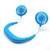 Summer LED DC5V 1200mAh Portable Hanging Neck Fan