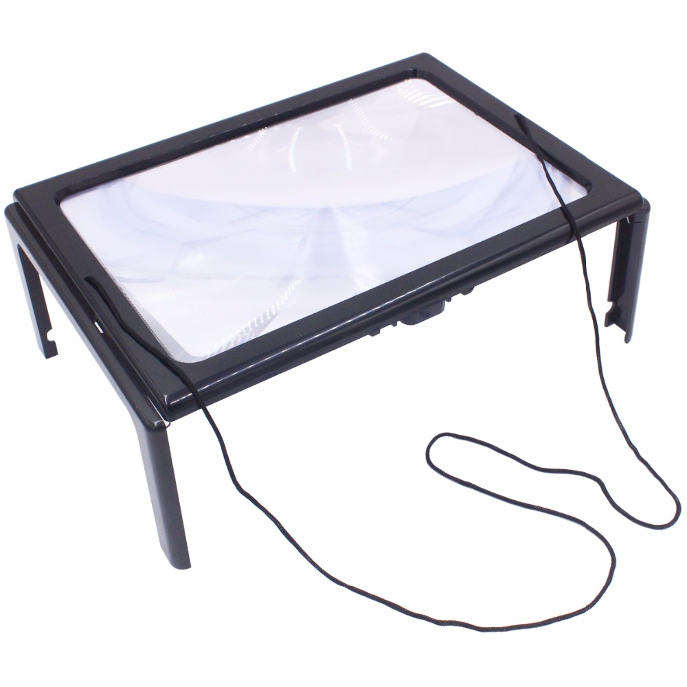 3X Desk Folding Magnifying Glass for Reading Sewing Knitting