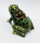 Baby Mum Frog trinket jewelry box metal frog trinket box treasure box metal
