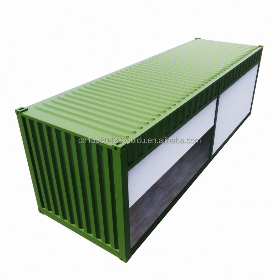 20ft Prefabricated Flat Packaging Module House Garage Storage Booth Container House with Modern Simple Design Style
