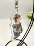 transparent Acrylic Sheet Keychain Engraved double sided printing