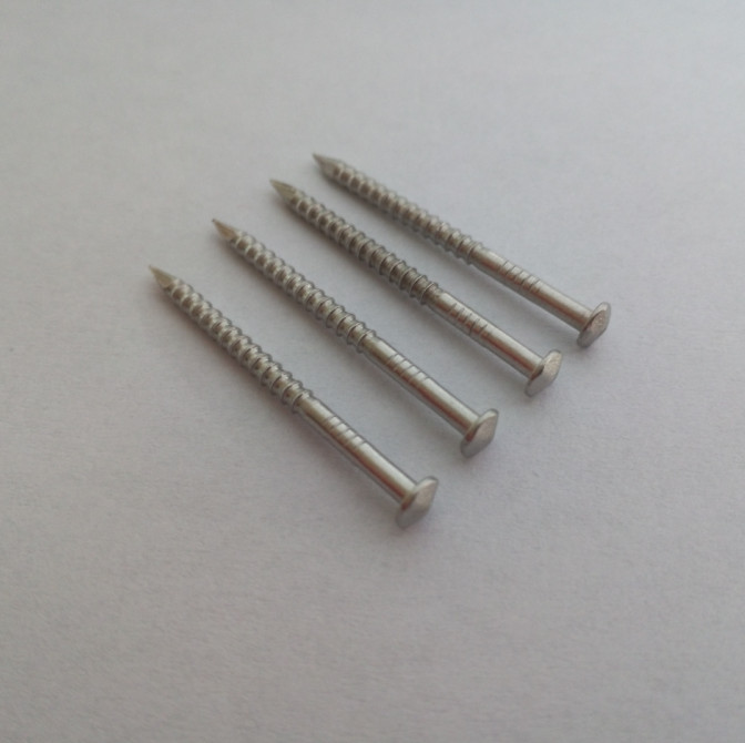 Annular Ring Shank 304 Stainless Steel Nails For Underlayment With Rose Head
