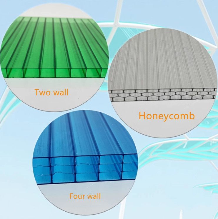 Anti UV Lamina De Policarbonato Greenhouse Skylight Polycarbonate Hollow Sheet