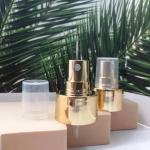 Bright Gold Metallized Perfume 28/410 Mist Spray Pump
