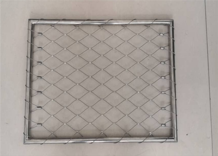 2.0MM Staircase Infill Balustrade Safety Netting Exterior / Interior Decorative Cable Mesh